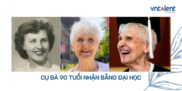 Cụ bà 90 tuổi nhận bằng đại học