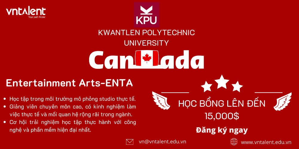 NGÀNH NGHỆ THUẬT SỐ TẠI KWANTLEN POLYTECHNIC UNIVERSITY (KPU)